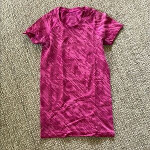 Vibrant Pink Patterned T-Shirt